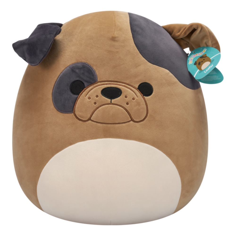 Squishmallows - 16in Loafer the Brown Bulldog