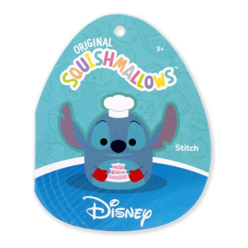 Squishmallows - 10in Disney Chef Stitch w/Cak