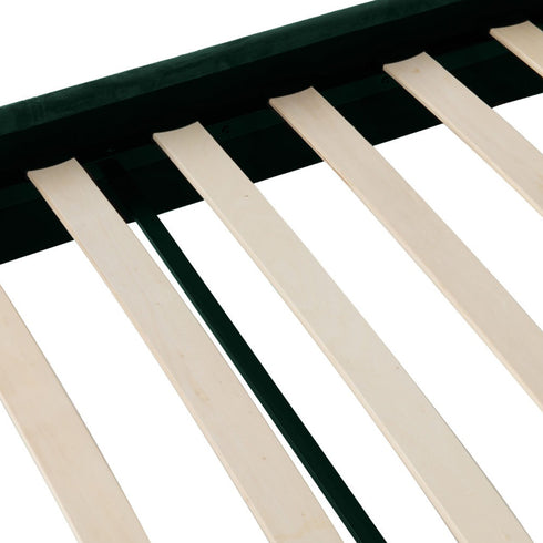 Freya 4FT6 Bed - Green Velvet Fabric