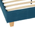 Prado 4FT6 Bed - Petrol Blue Fabric