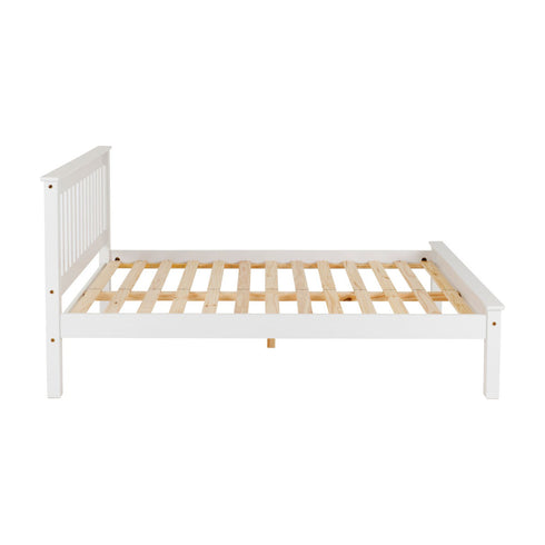 Monaco 5FT Bed Low Foot End - White