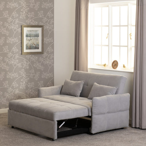 Chelsea Sofa Bed - Silver Grey Fabric