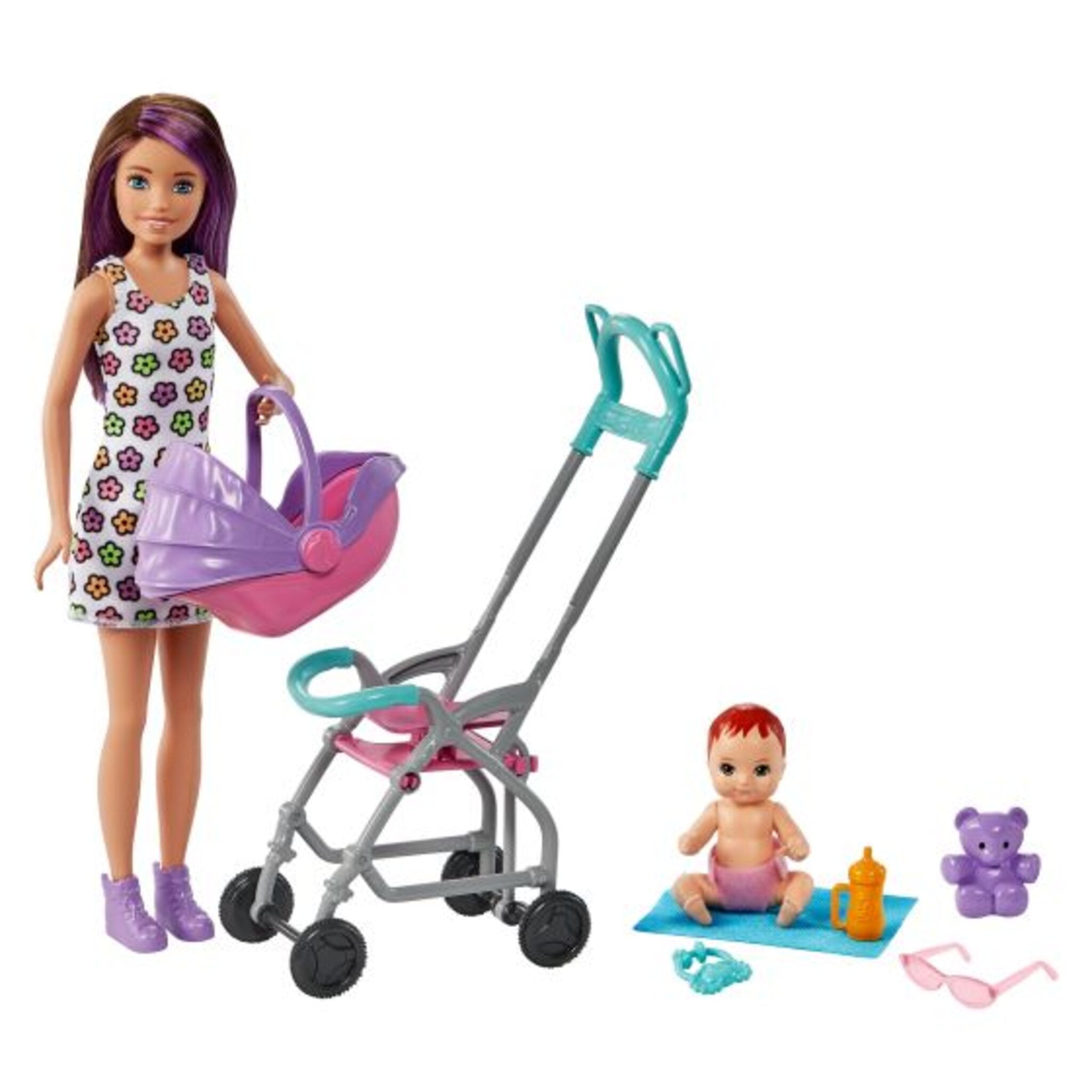 Barbie Skipper Babysitters Brown Hair Doll & Playset