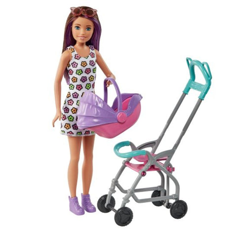 Barbie Skipper Babysitters Brown Hair Doll & Playset