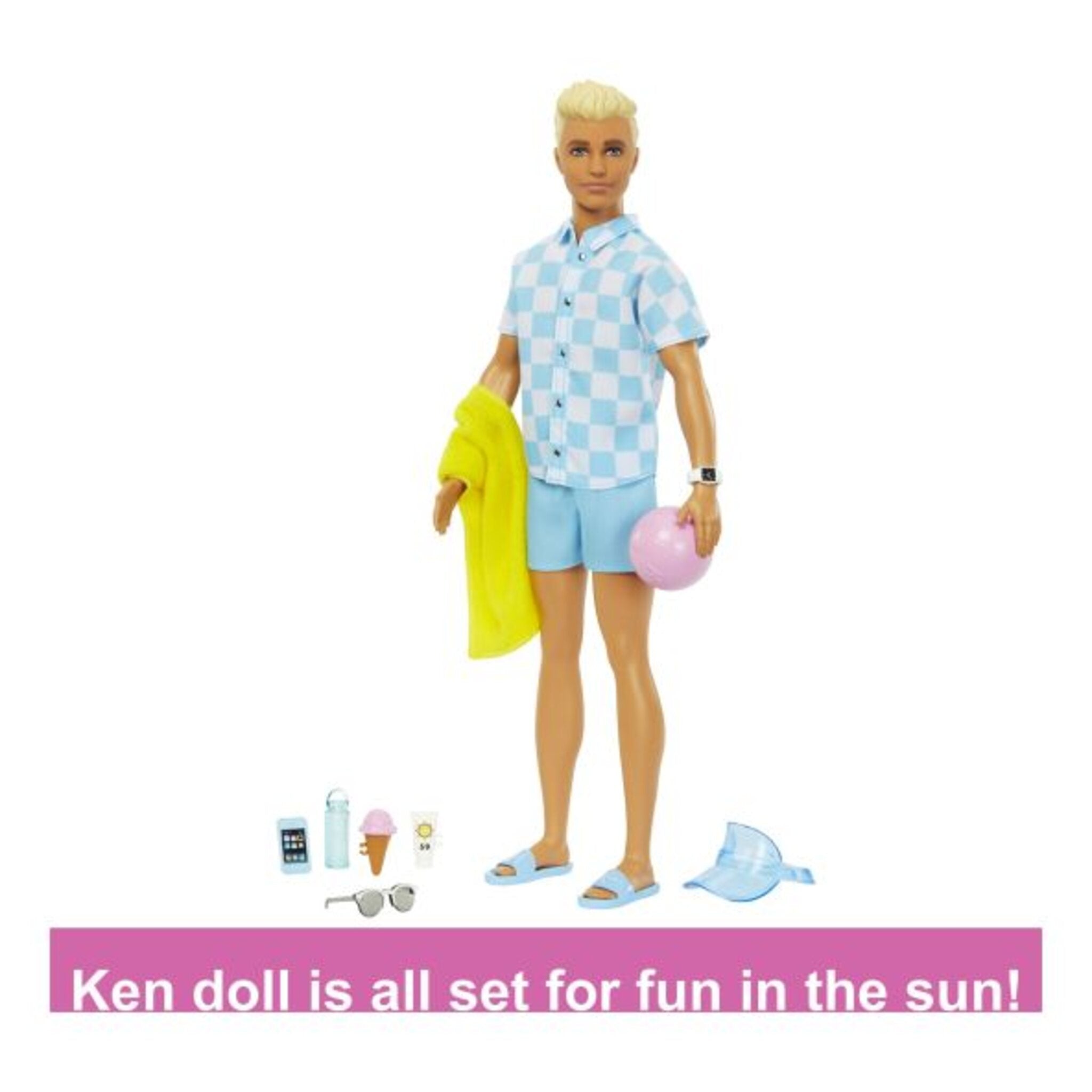 Barbie Movie Ken Beach Doll