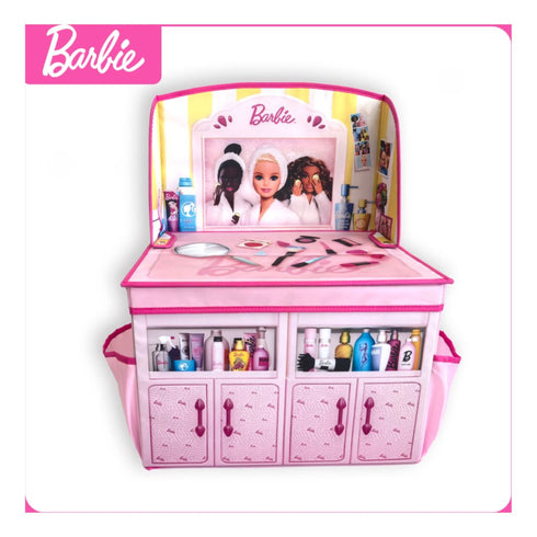 Barbie 2 in 1 Foldable Role Play Vanity Storage