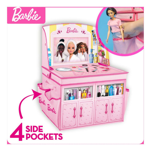 Barbie 2 in 1 Foldable Role Play Vanity Storage