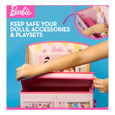 Barbie 2 in 1 Foldable Role Play Vanity Storage