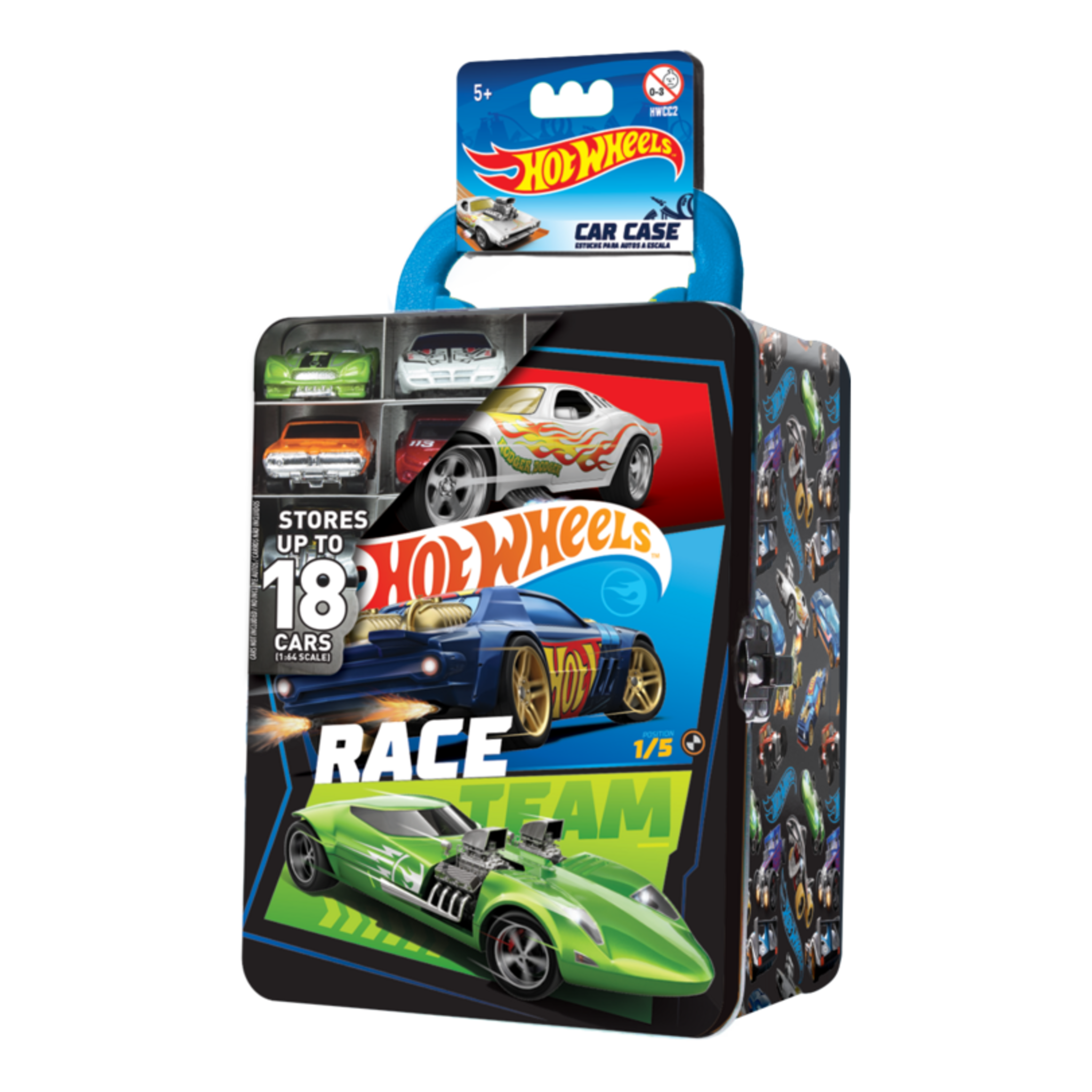 Hot Wheels Tin Car Storage Case - Black