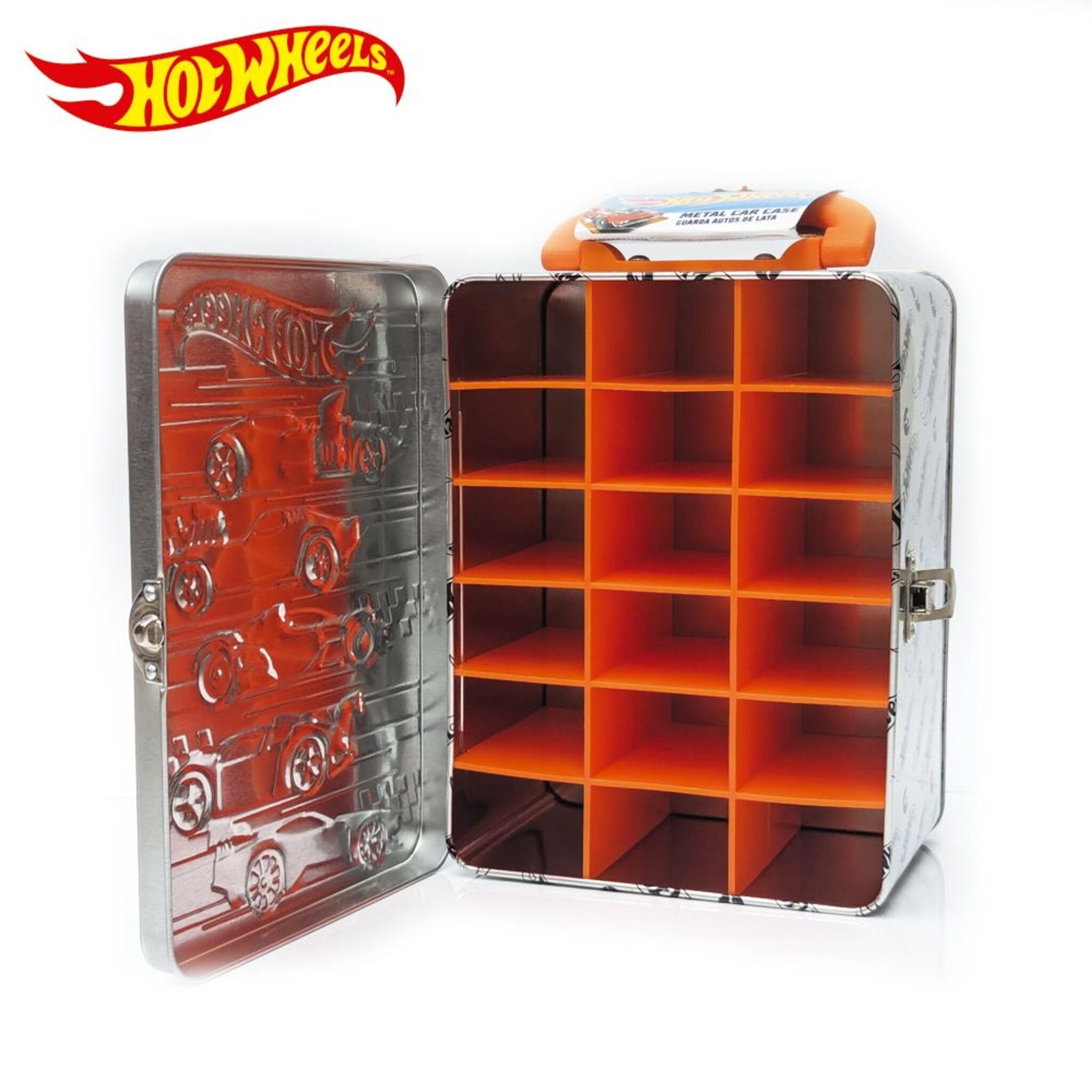 Vintage Hot Wheels Tin Car Storage Case SLVR