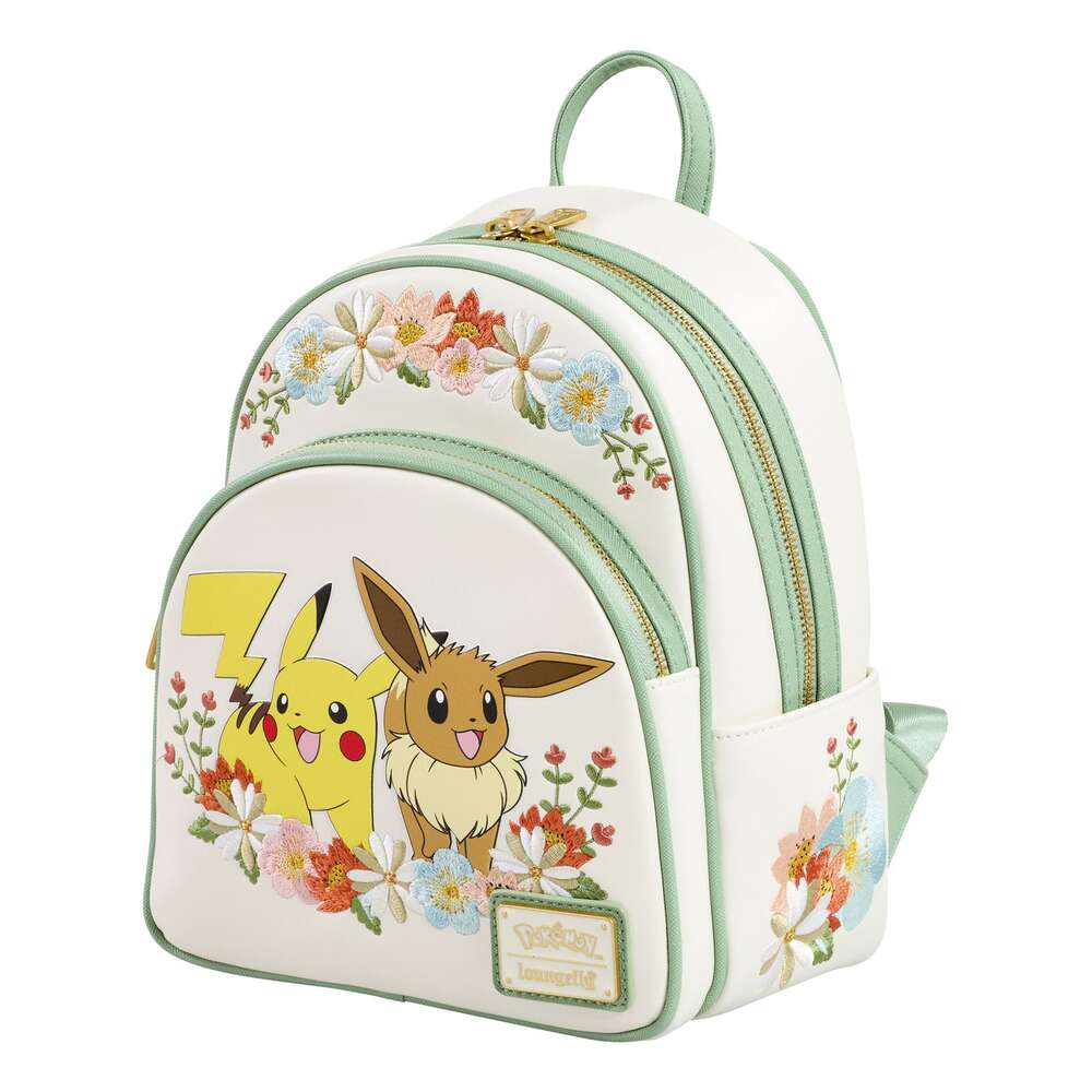 Loungefly - Pokemon Pikachu & Eevee Floral Mini Backpack