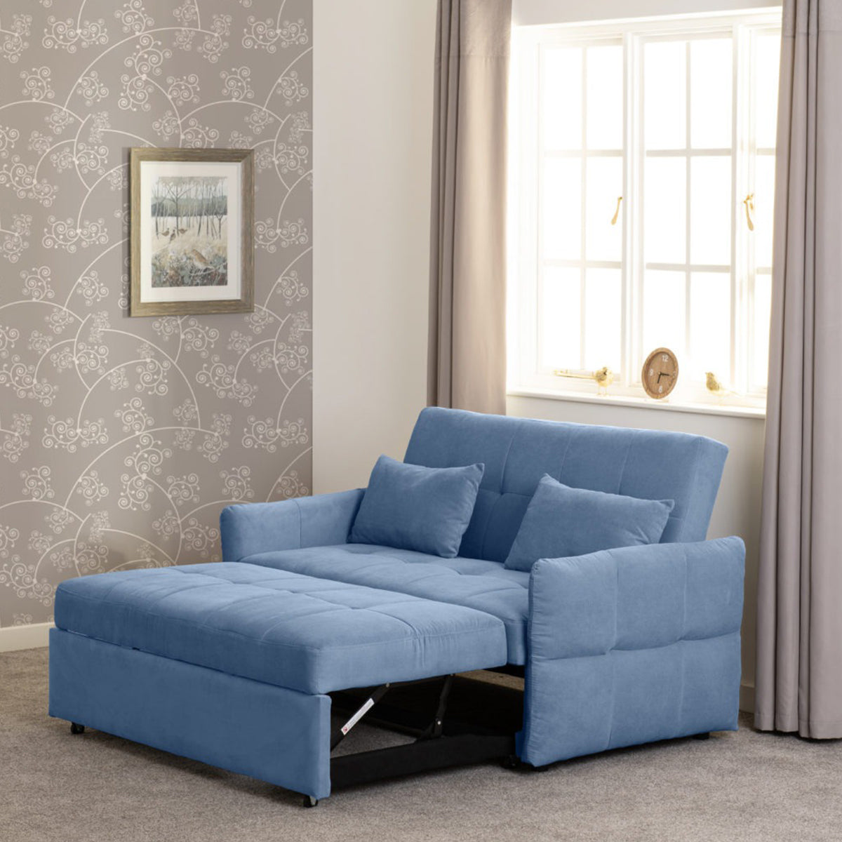 Chelsea Sofa Bed - Blue Fabric
