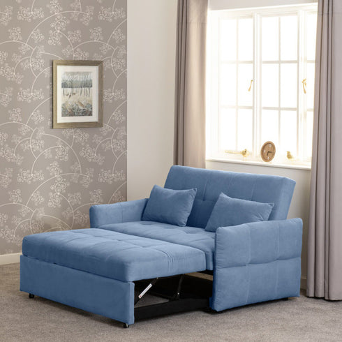 Chelsea Sofa Bed - Blue Fabric