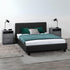 Prado 4FT6 Bed - Black Faux Leather
