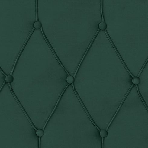 Freya 4FT6 Bed - Green Velvet Fabric