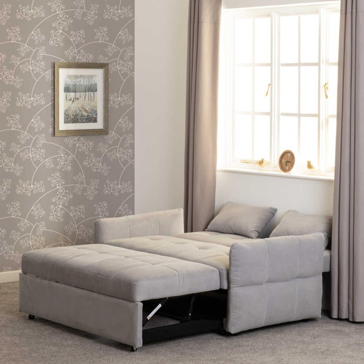 Chelsea Sofa Bed - Silver Grey Fabric