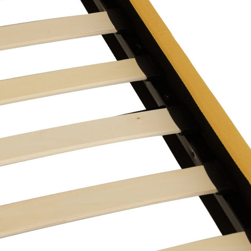 Prado 4FT6 Bed - Mustard Fabric