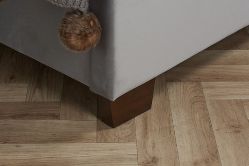 Balmoral Fabric Bed Grey Velvet