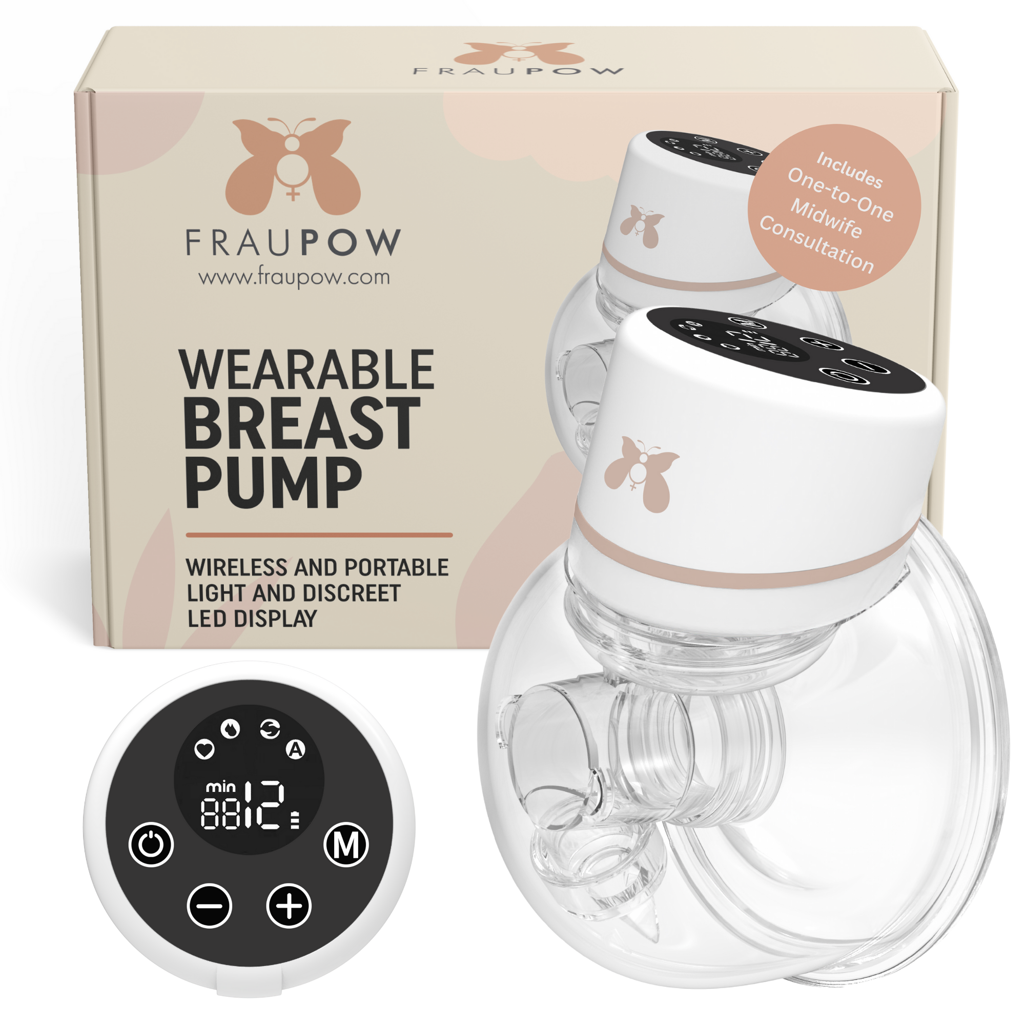 Fraupow Wearable Hands-free Breast Pump