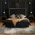 Chelsea Fabric Bed Black