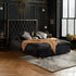 Chelsea Fabric Bed Black
