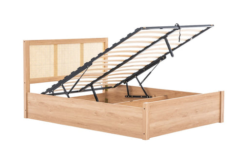 Croxley Rattan Ottoman Bed Oak