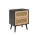 Croxley 2 Drawer Rattan Bedside