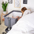 Red Kite Cozysleep Bedside Crib- Grey