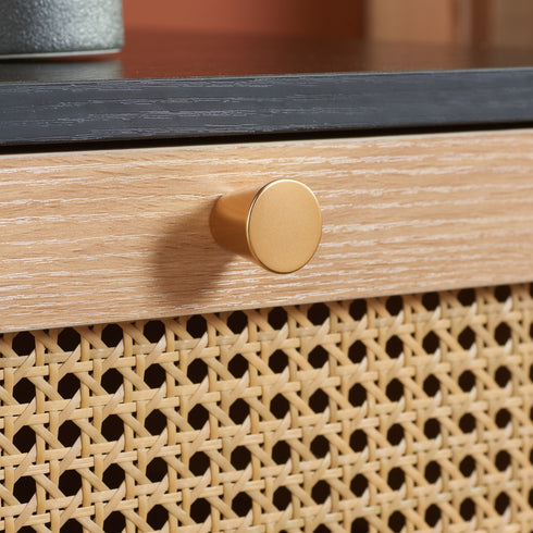Croxley 2 Drawer Rattan Bedside