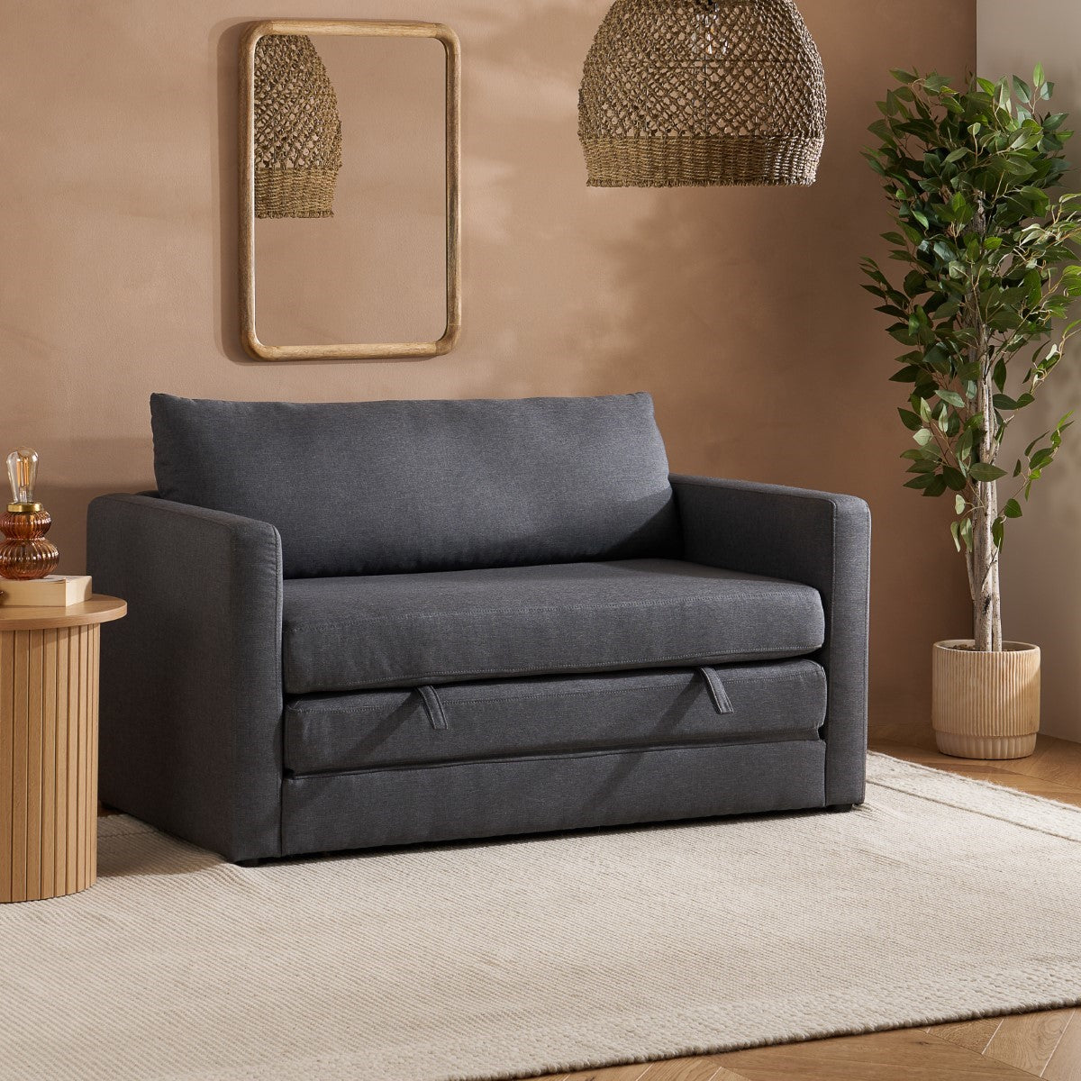 Eli Fold Out Sofa Bed Grey