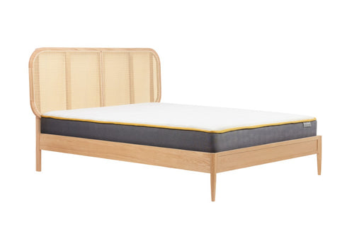 Elina Rattan Bed Oak
