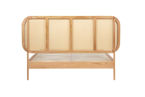 Elina Rattan Bed Oak