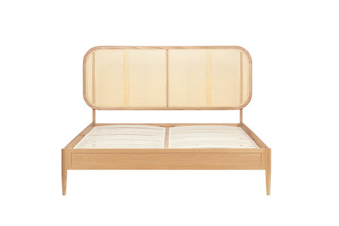 Elina Rattan Bed Oak