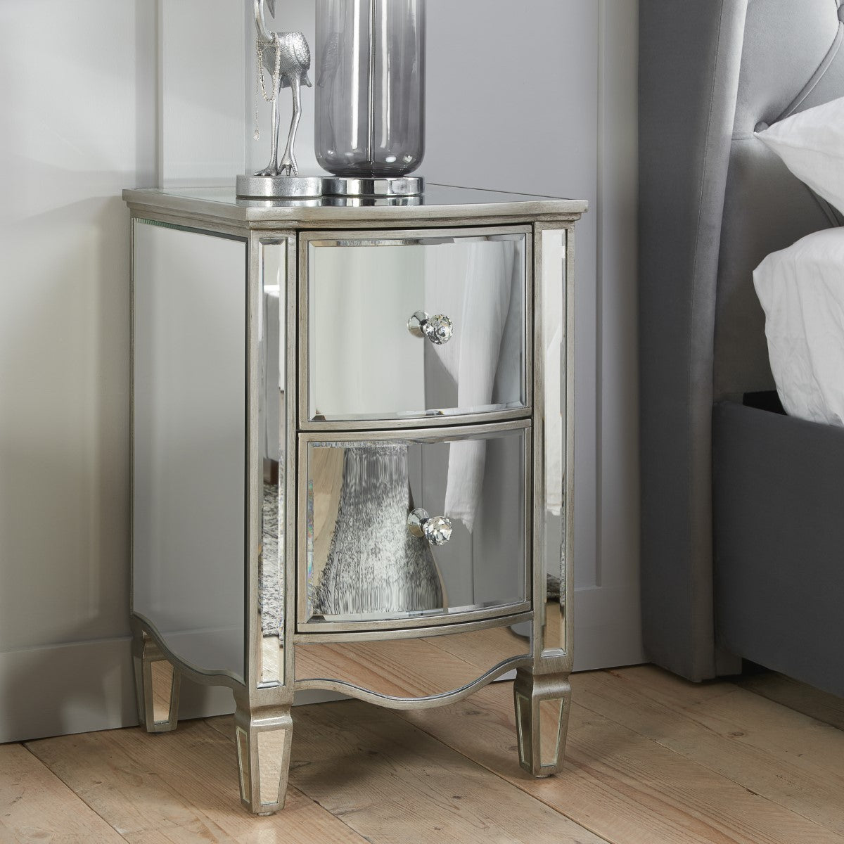 Elysee 2 Drawer Bedside