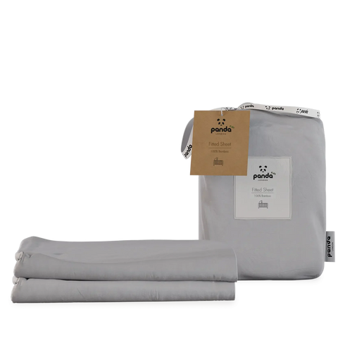 Panda London 100% Bamboo Bedding Kids Cot Fitted Sheet (2-Pack)