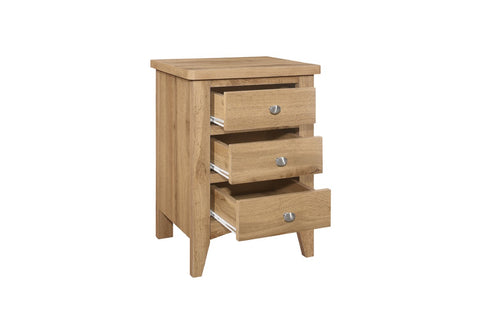 Hampstead 3 Drawer Bedside Oak