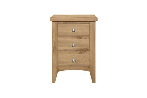 Hampstead 3 Drawer Bedside Oak