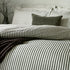 Yard Hebden Mélange Stripe 100% Cotton Duvet Cover Set Black