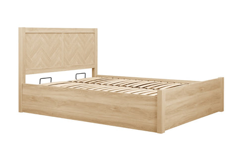 Herringford Ottoman Bed Oak
