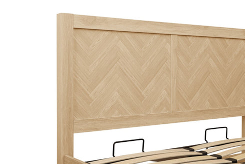 Herringford Ottoman Bed Oak