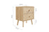 Herringford 2 Drawer Bedside Oak