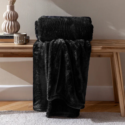 Kallu Double-Sided Faux-Fur Throw