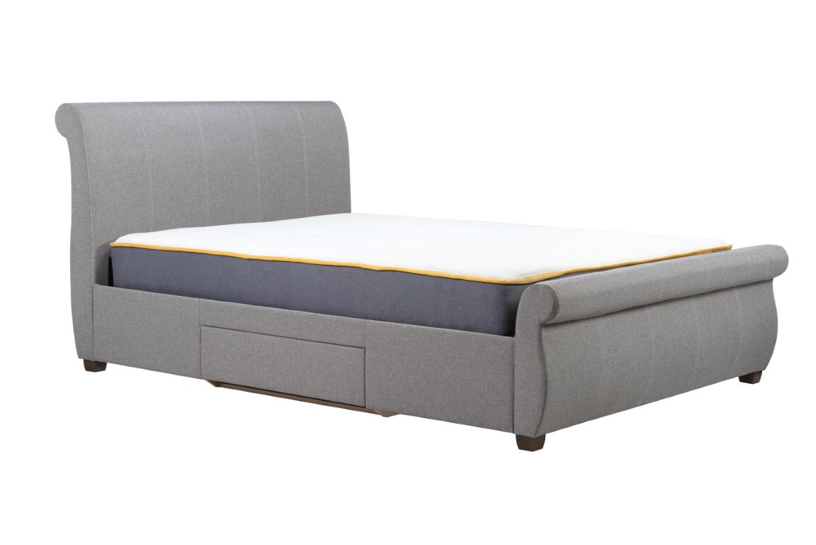 Lancaster Fabric Bed Grey