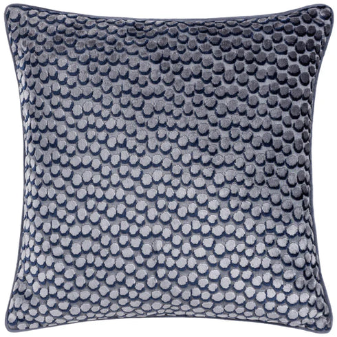 Lanzo Cut Velvet Piped Cushion
