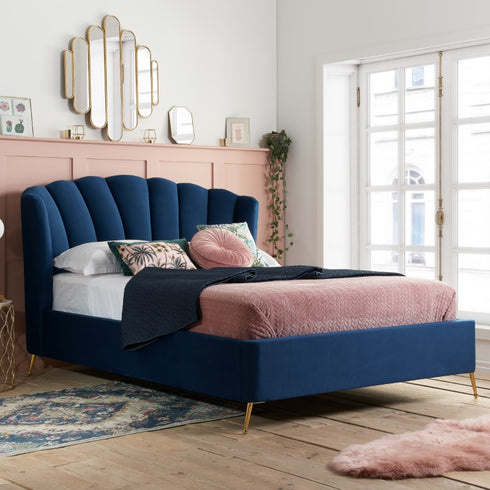 Lottie Fabric Ottoman Bed