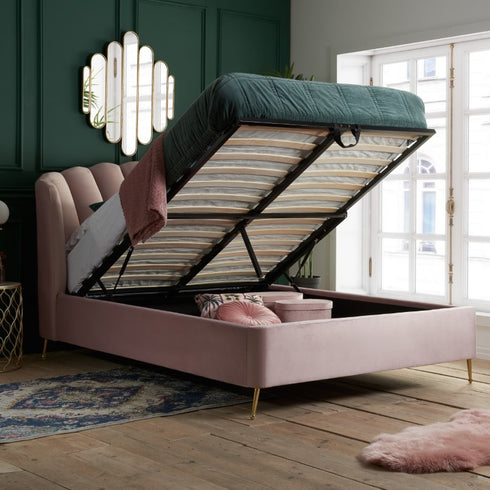 Lottie Fabric Ottoman Bed