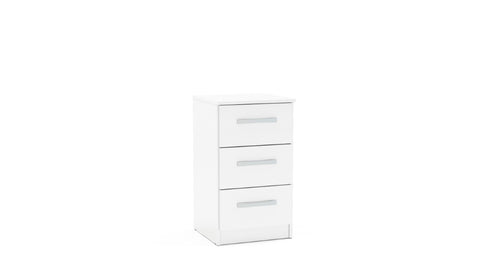 Lynx 3 Drawer Bedside - Black