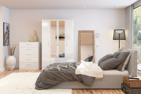 Lynx 3 Drawer Bedside - Black