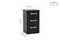 Lynx 3 Drawer Bedside - Black