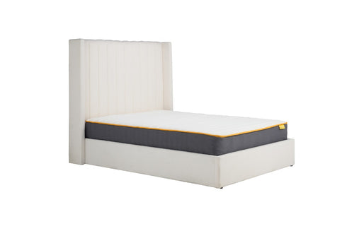 Maisey Ottoman Bed White Boucle